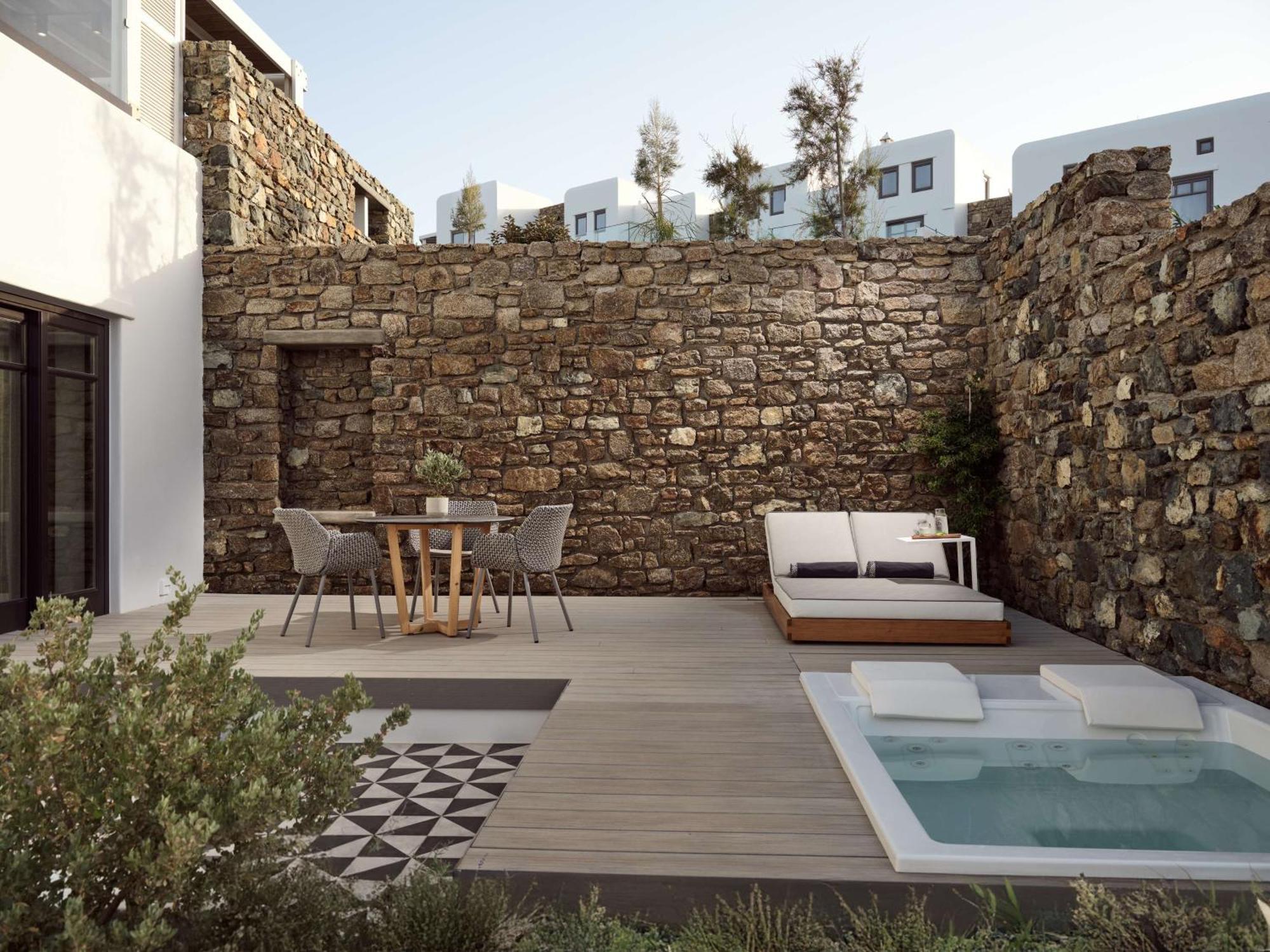 Semeli Coast Mykonos Curio Collection By Hilton Otel Merchia Beach Dış mekan fotoğraf