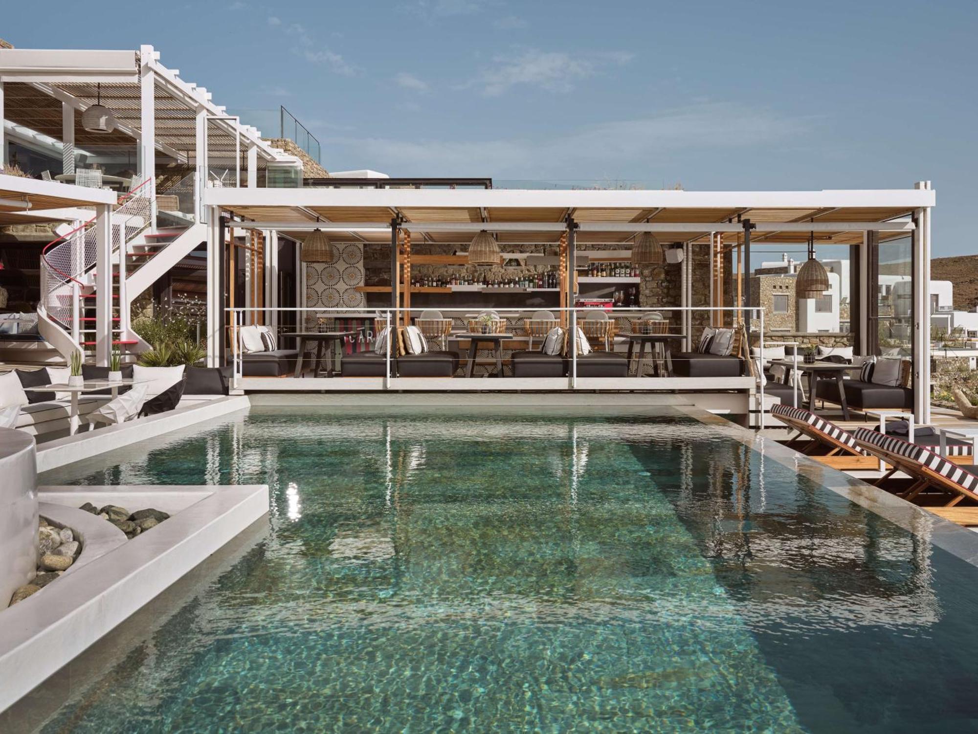 Semeli Coast Mykonos Curio Collection By Hilton Otel Merchia Beach Dış mekan fotoğraf