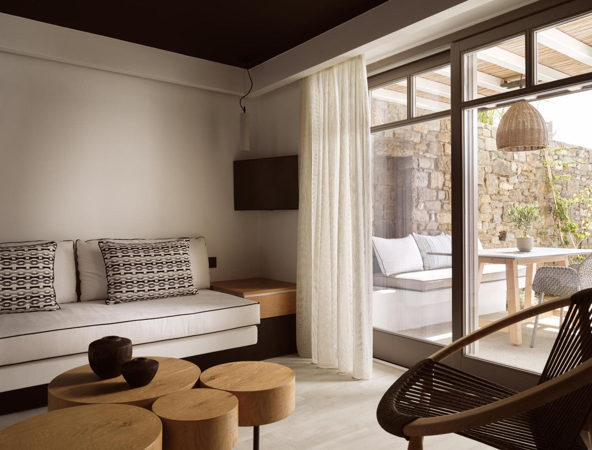 Semeli Coast Mykonos Curio Collection By Hilton Otel Merchia Beach Dış mekan fotoğraf