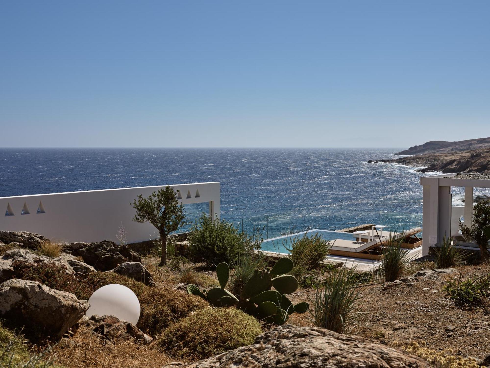 Semeli Coast Mykonos Curio Collection By Hilton Otel Merchia Beach Dış mekan fotoğraf